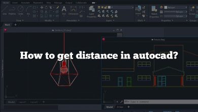 How to get distance in autocad?