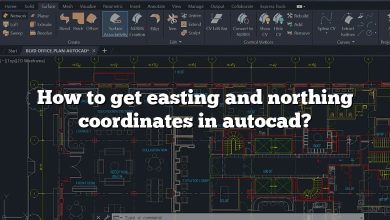 How to get easting and northing coordinates in autocad?