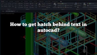 How to get hatch behind text in autocad?