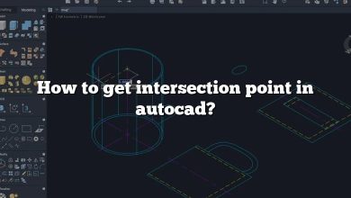 How to get intersection point in autocad?