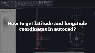 How to get latitude and longitude coordinates in autocad?