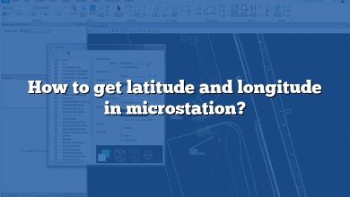 How to get latitude and longitude in microstation?