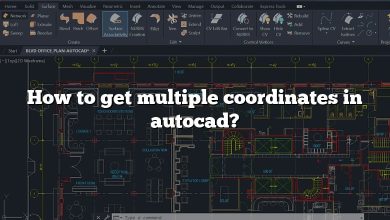 How to get multiple coordinates in autocad?