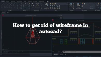 How to get rid of wireframe in autocad?