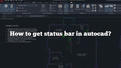 How to get status bar in autocad?