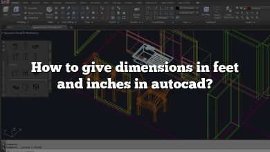How to give dimensions in feet and inches in autocad?