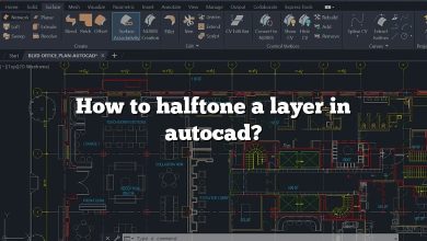How to halftone a layer in autocad?