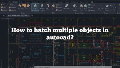 How to hatch multiple objects in autocad?