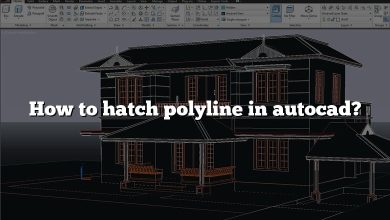 How to hatch polyline in autocad?