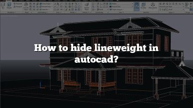 How to hide lineweight in autocad?