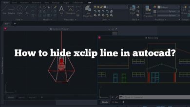 How to hide xclip line in autocad?