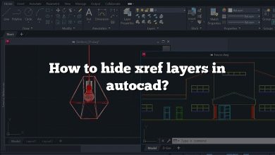 How to hide xref layers in autocad?