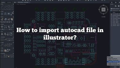 How to import autocad file in illustrator?