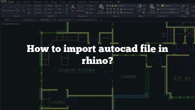 How to import autocad file in rhino?