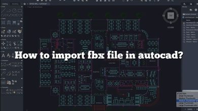 How to import fbx file in autocad?