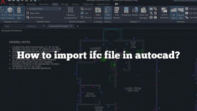 How to import ifc file in autocad?