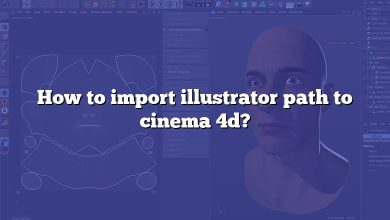 How to import illustrator path to cinema 4d?