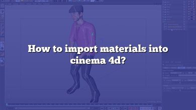 How to import materials into cinema 4d?