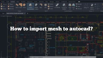 How to import mesh to autocad?