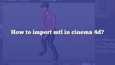 How to import mtl in cinema 4d?