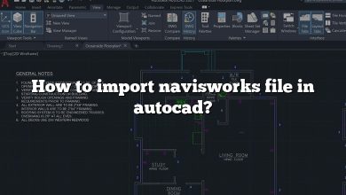 How to import navisworks file in autocad?