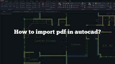 How to import pdf in autocad?
