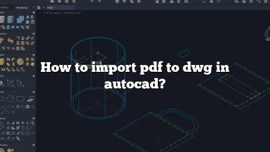 How to import pdf to dwg in autocad?