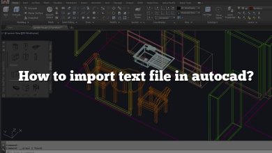 How to import text file in autocad?