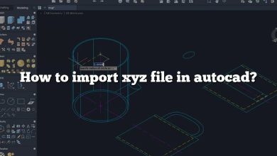 How to import xyz file in autocad?