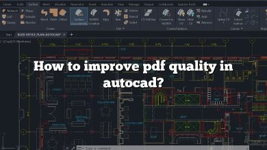 How to improve pdf quality in autocad?