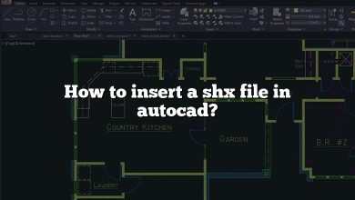 How to insert a shx file in autocad?