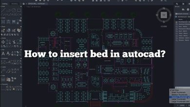 How to insert bed in autocad?