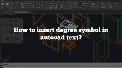 How to insert degree symbol in autocad text?