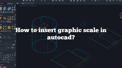 How to insert graphic scale in autocad?