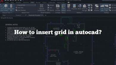 How to insert grid in autocad?