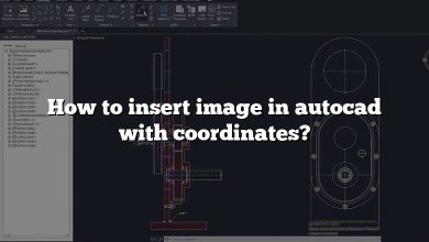 How to insert image in autocad with coordinates?