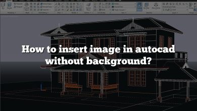 How to insert image in autocad without background?