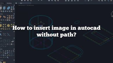 How to insert image in autocad without path?