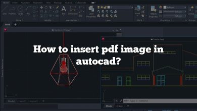 How to insert pdf image in autocad?