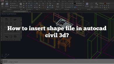 How to insert shape file in autocad civil 3d?