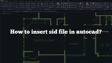 How to insert sid file in autocad?