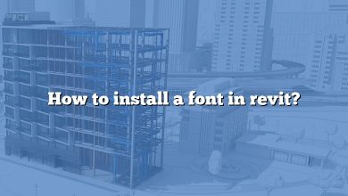 How to install a font in revit?