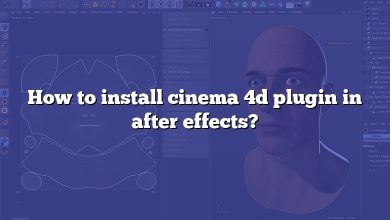 How to install cinema 4d plugin in after effects?