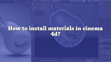 How to install materials in cinema 4d?