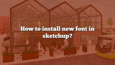 How to install new font in sketchup?