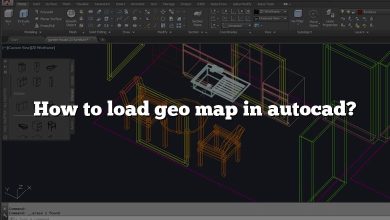 How to load geo map in autocad?