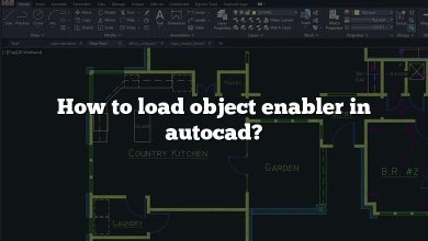 How to load object enabler in autocad?