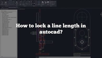 How to lock a line length in autocad?