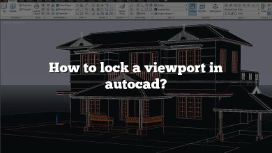 How to lock a viewport in autocad?