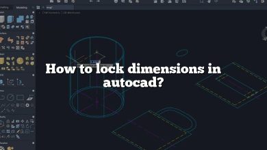 How to lock dimensions in autocad?